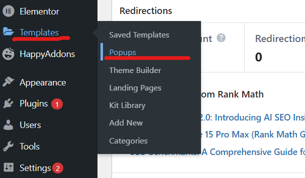 How to create popups