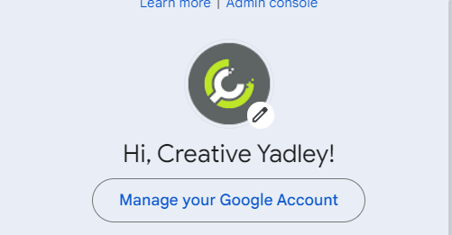 Manage your Google account