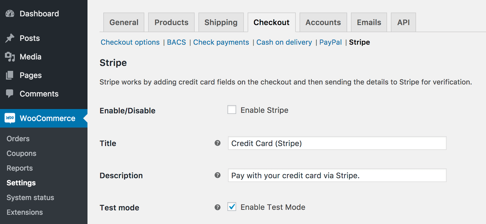 How to connect Stripe to WordPress