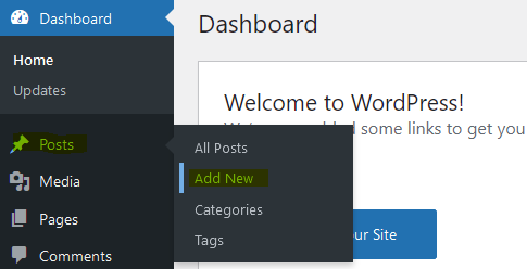 How to create a blog post