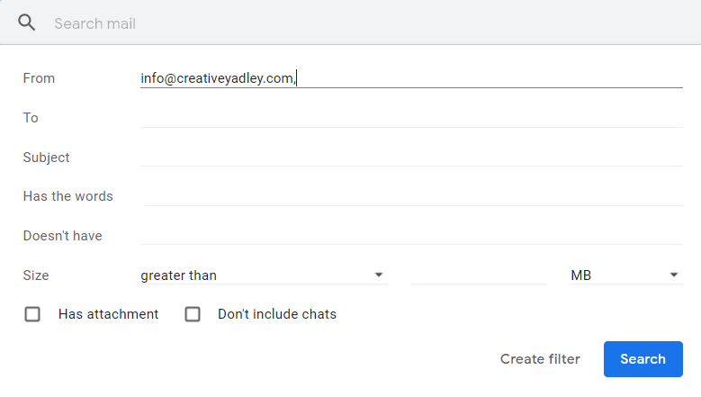 add email to filter Gmail