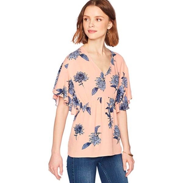 Women's Abbie Flutter Sleeve Empire Top