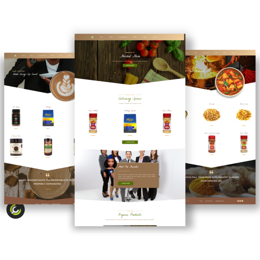 Herbal Store Website