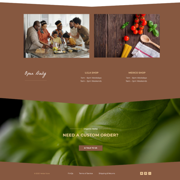 Herbal Store Website