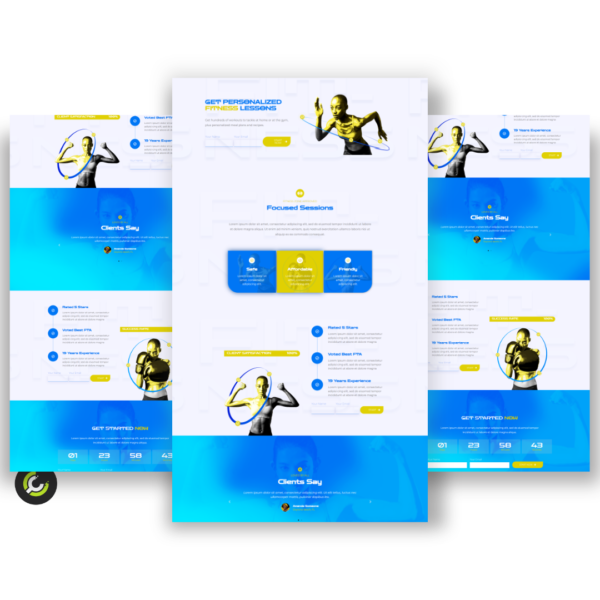 Personalized Fitness Landing Page