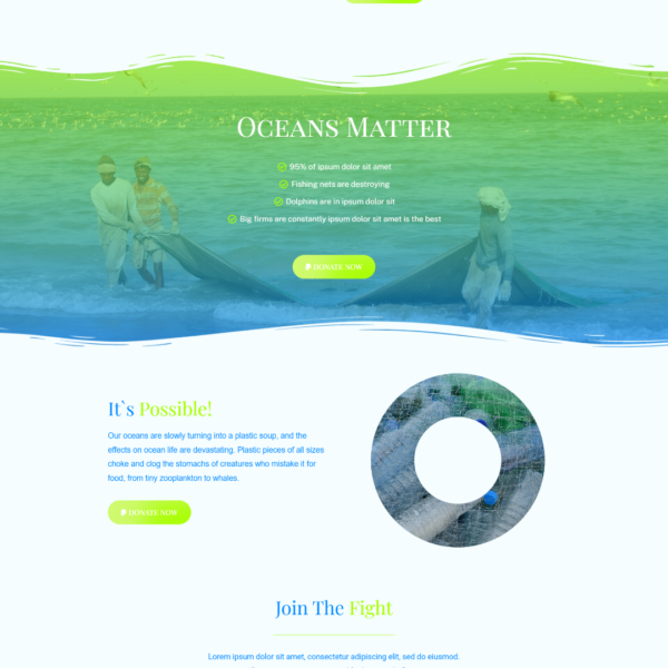 Save The Oceans Website