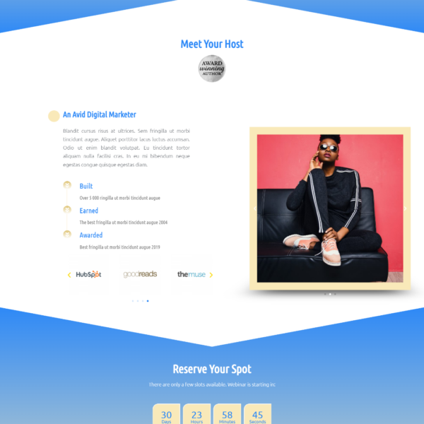 Event Landing Page