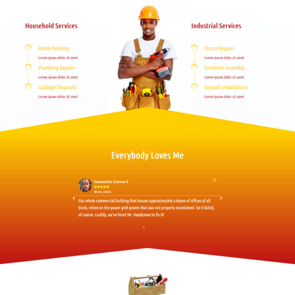 Handyman Landing Page