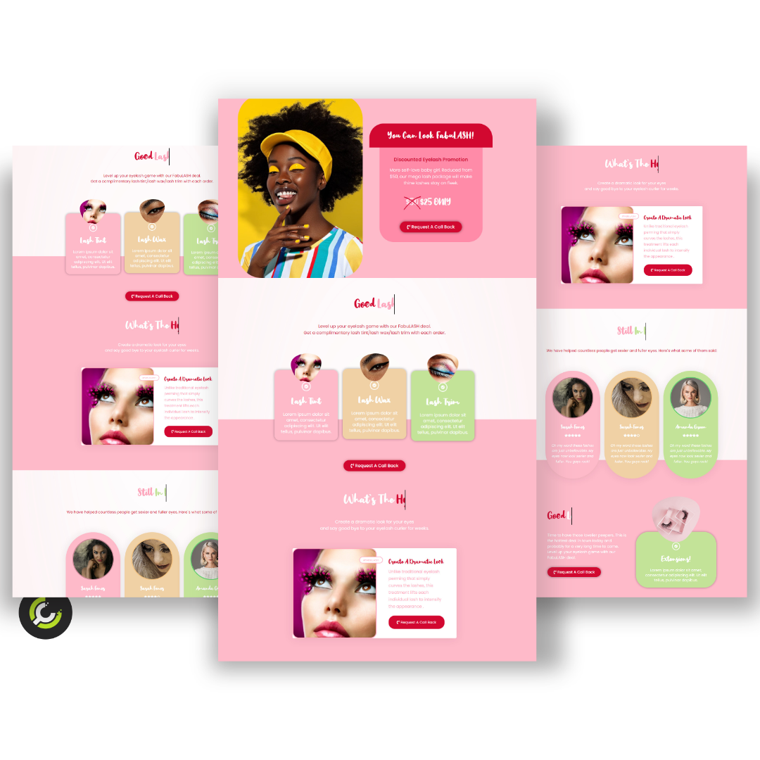 Lashes Landing Page