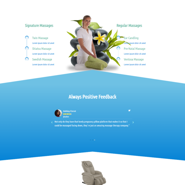 Massage Landing Page