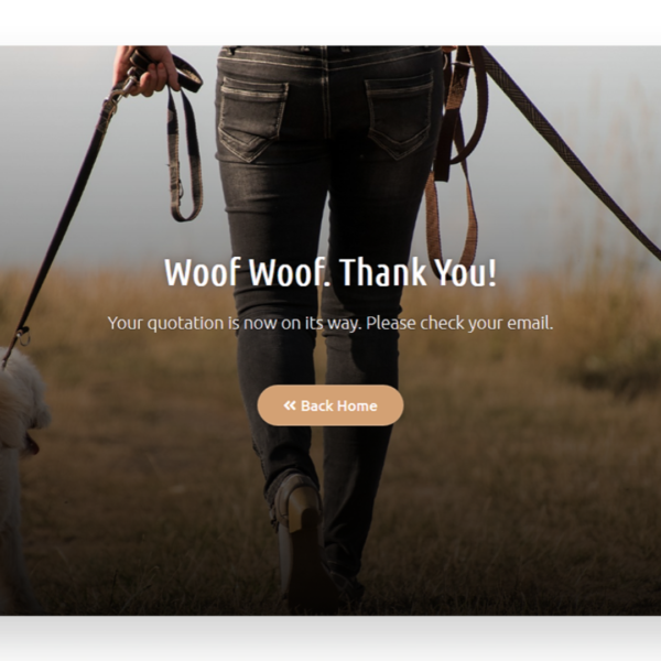 Pet Care Landing Page