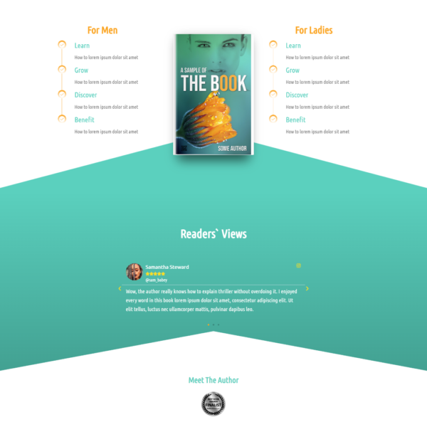 The Book Landing Page